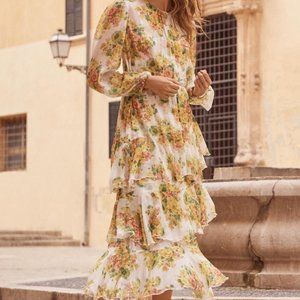 Zimmermann GOLDEN TIER CITRUS STAMP Dress AU 0